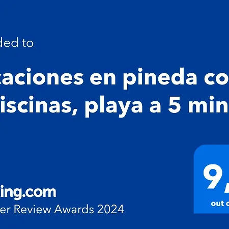 Apartment Vacaciones En Pineda Con 2 Piscinas, Playa A 5 Min La Pineda